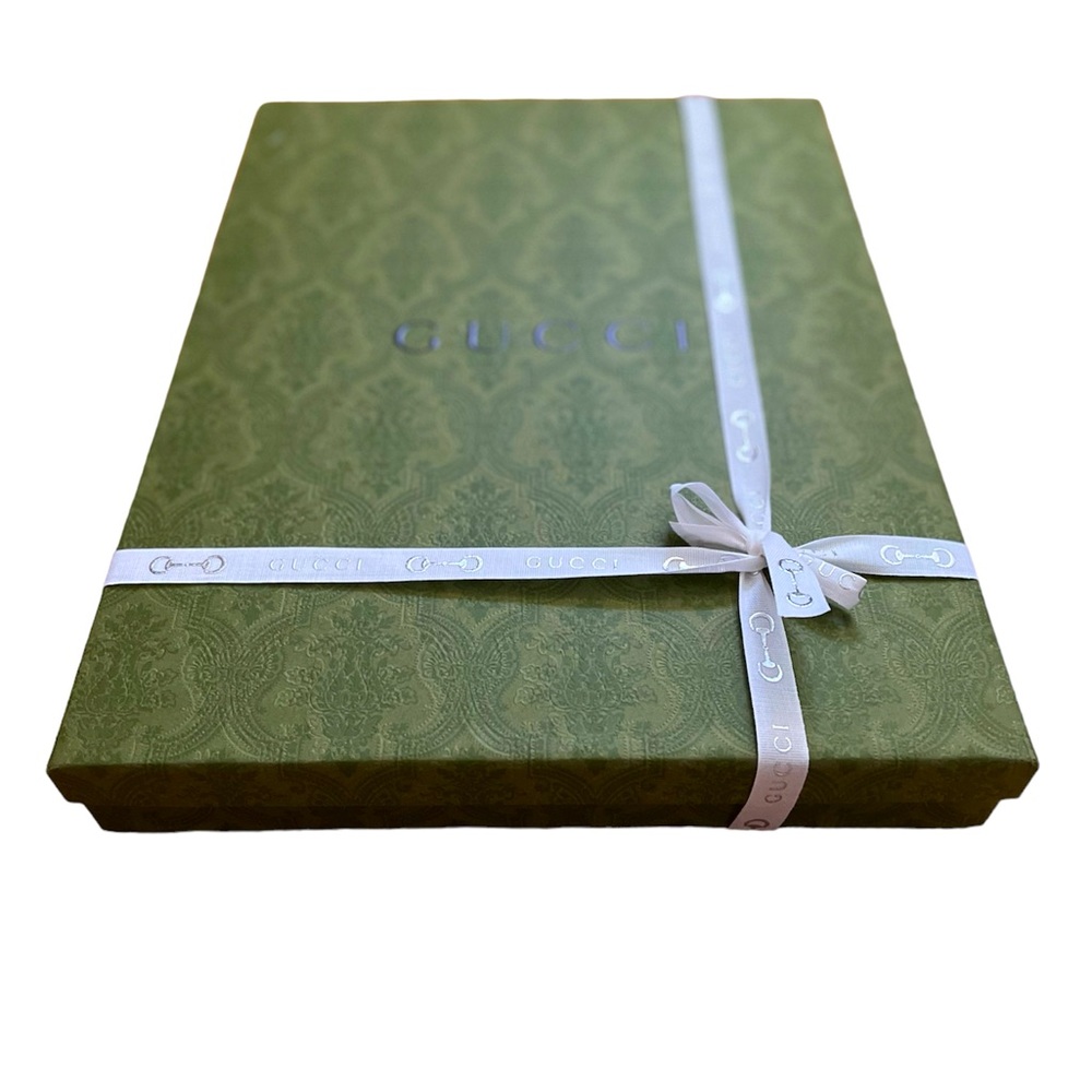 Gucci Gift Box/Tissue Paper/Ribbon/Card